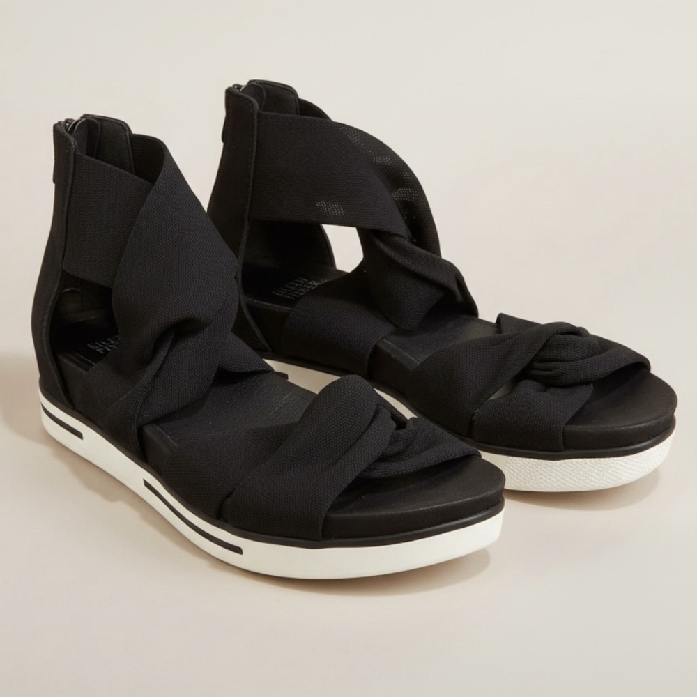 Eileen Fisher Black Summer Sandals